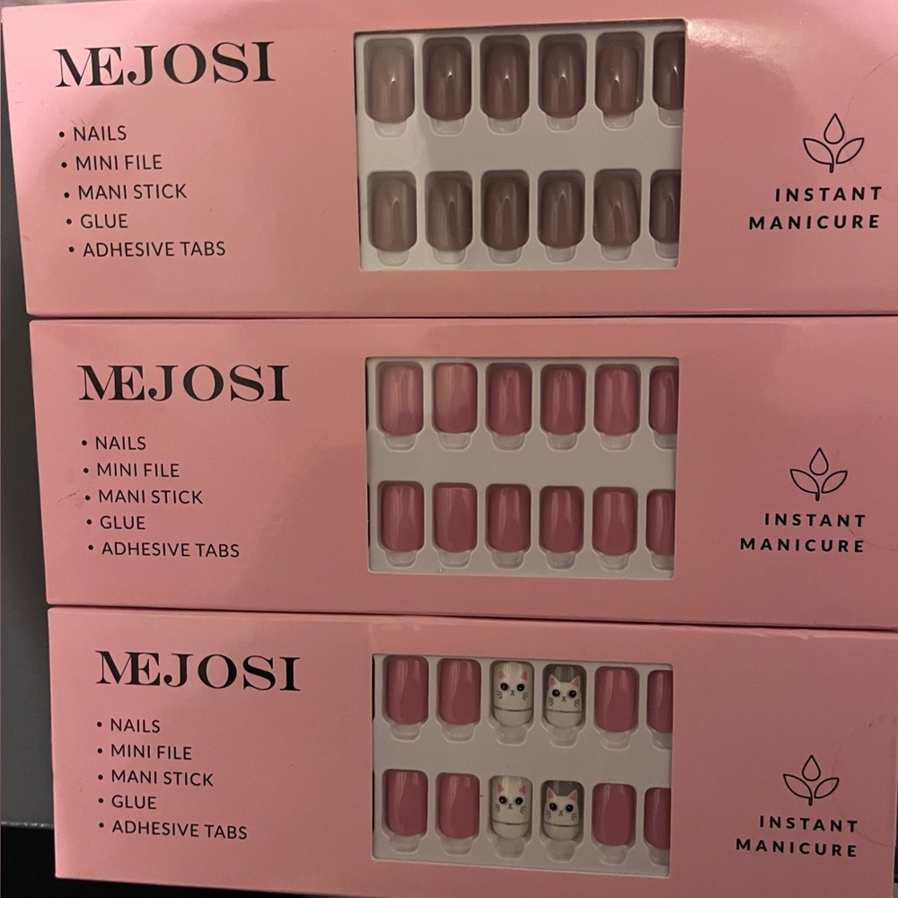 Pink Instant Manicure Set